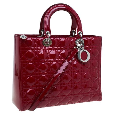 lady dior patent leather handbag|dior handbags for women.